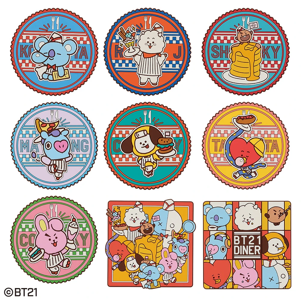 BT21 軟膠杯墊