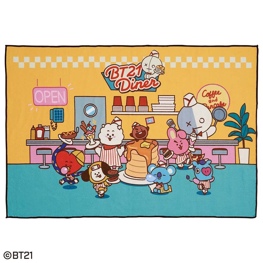 BT21主題浴巾 約90cm