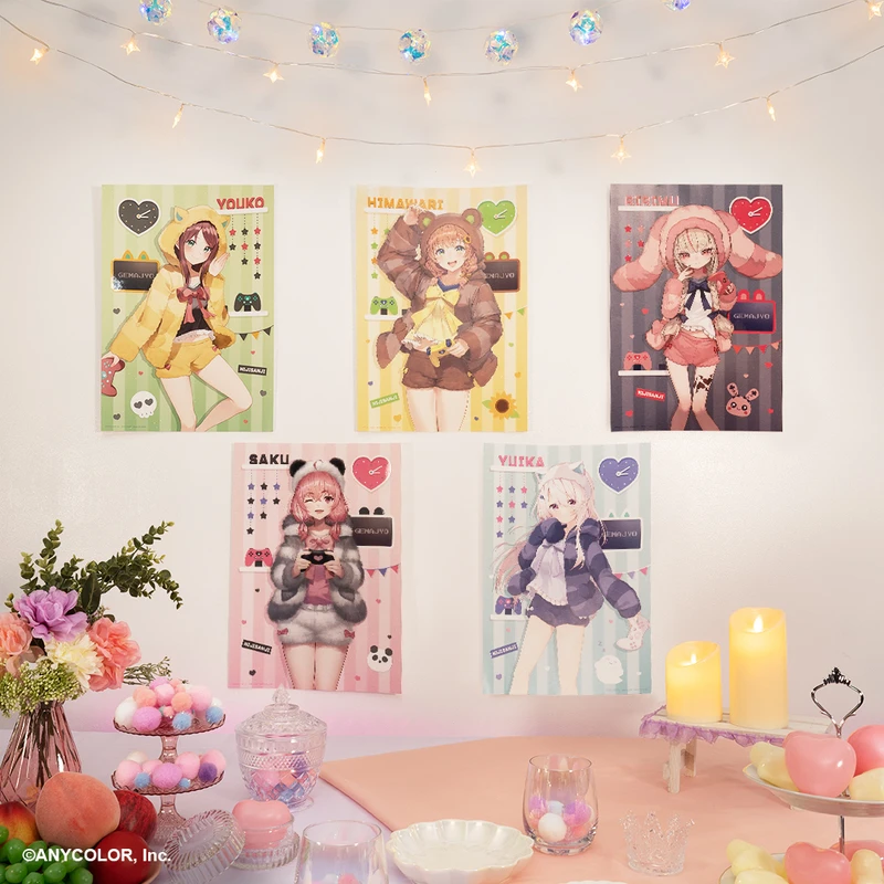 彩虹社 遊戲少女 A3角色海報
