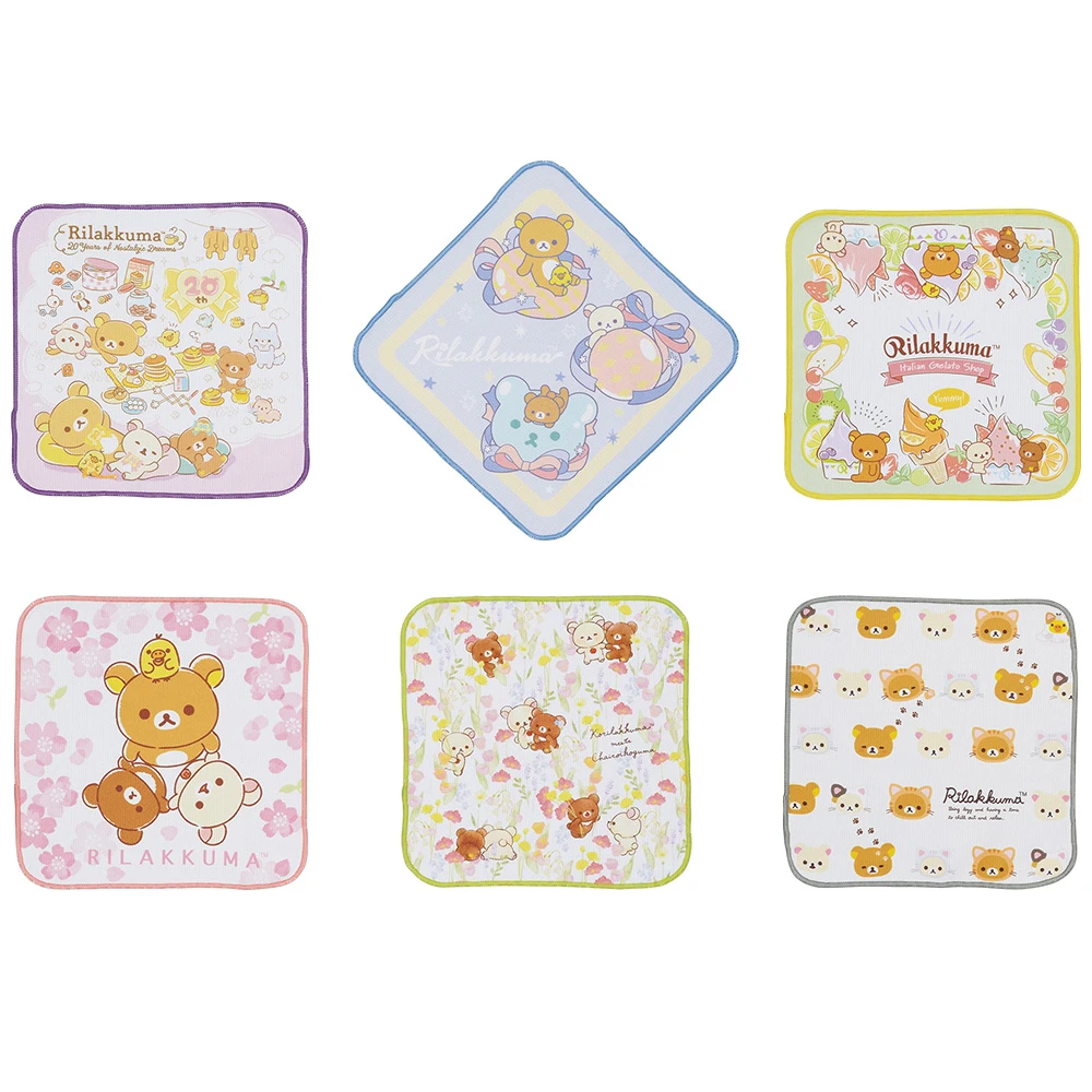 拉拉熊20週年紀念 方巾 約25cm
