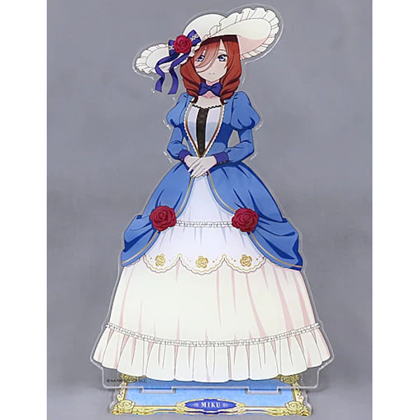 中野三玖立牌 約26cm +隨機徽章乙枚 