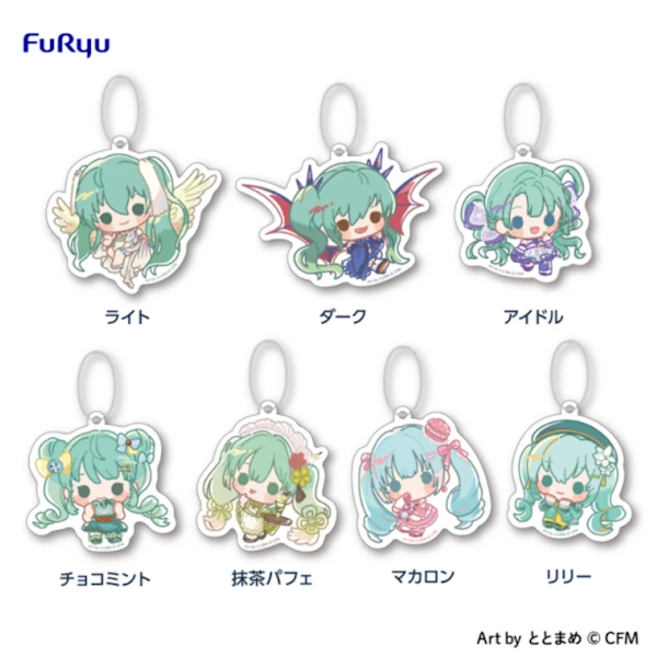 初音未來 Q版壓克力吊飾 約7cm