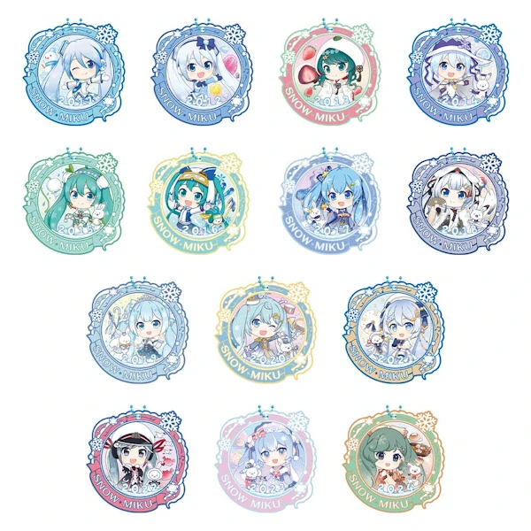 雪初音 Q版軟膠吊飾 約7cm