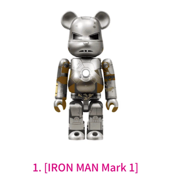 鋼鐵人 Mark1 BE@RBRICK 100% 約7cm