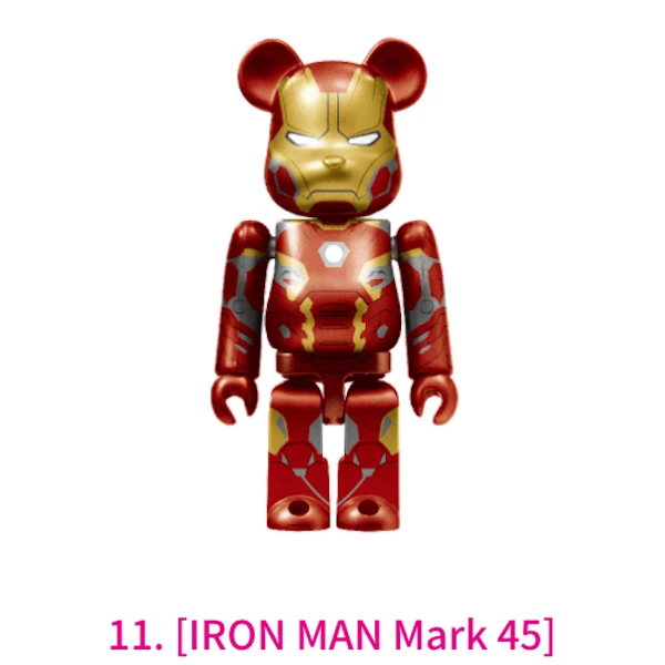 鋼鐵人 Mark45 BE@RBRICK 100% 約7cm