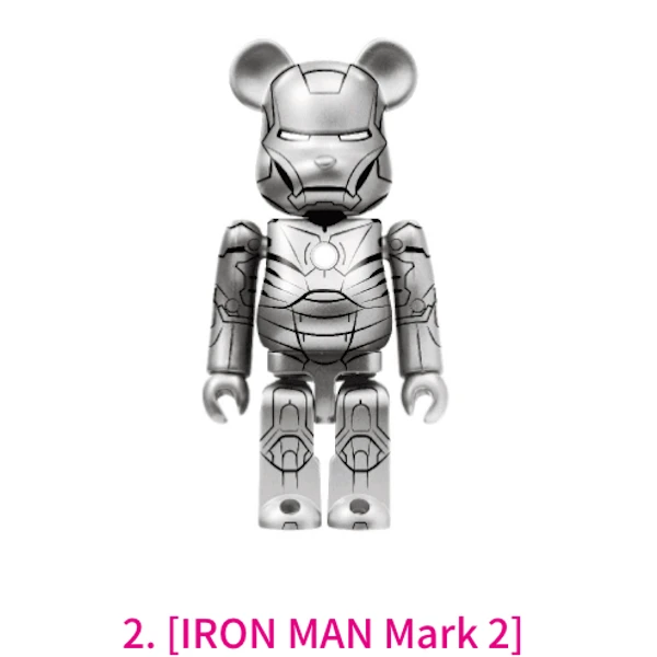 鋼鐵人 Mark2 BE@RBRICK 100% 約7cm
