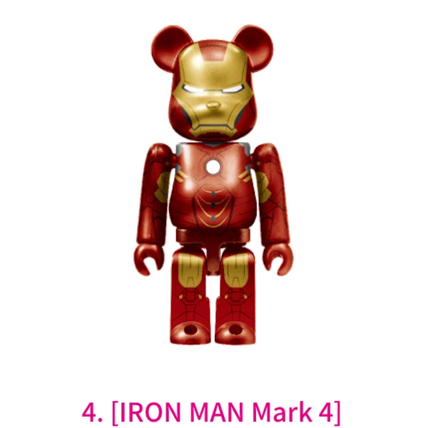 鋼鐵人 Mark4 BE@RBRICK 100% 約7cm