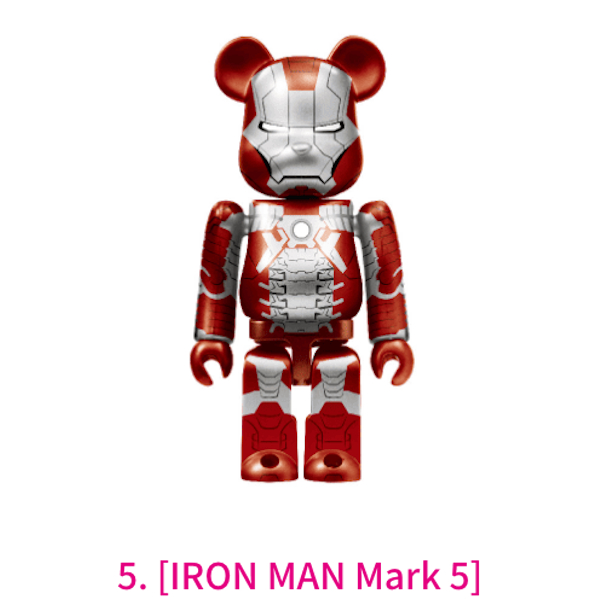 鋼鐵人 Mark5 BE@RBRICK 100% 約7cm