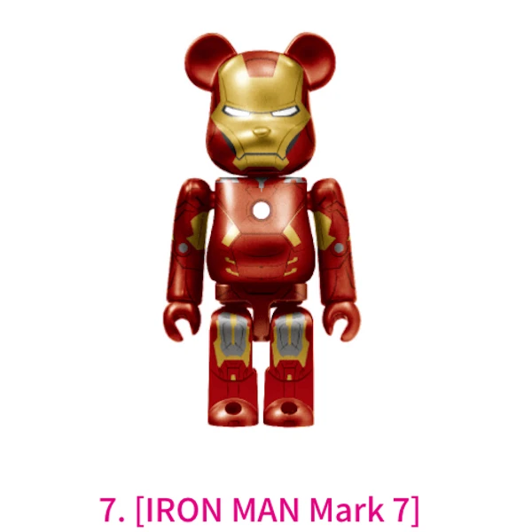 鋼鐵人 Mark7 BE@RBRICK 100% 約7cm