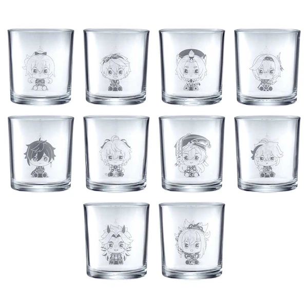 原神 Q版角色 玻璃杯 約8cm
