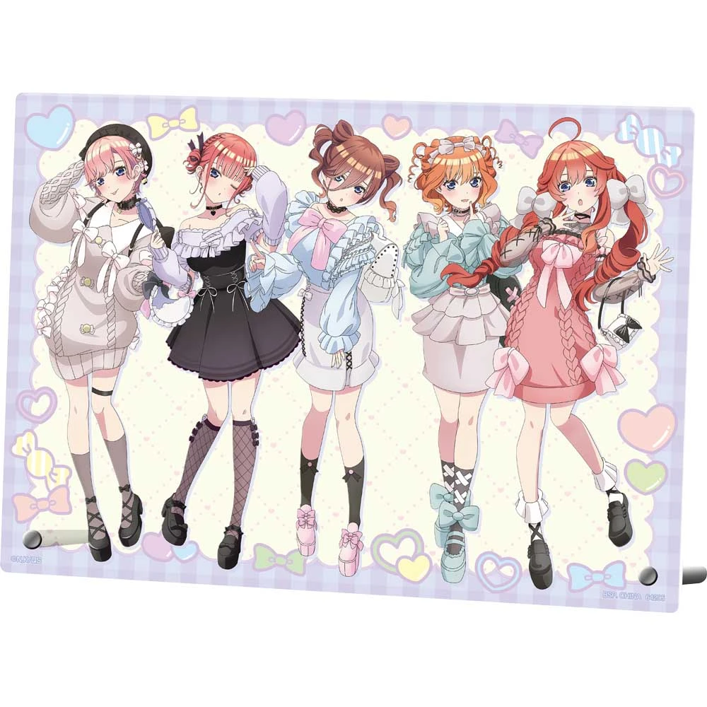 五等分的花嫁 五姊妹B5立牌 約25.7x18.2cm
