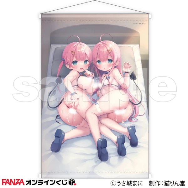 猫りん堂 -兔兔的時間- B2掛軸 C款 約51.5×72.8cm