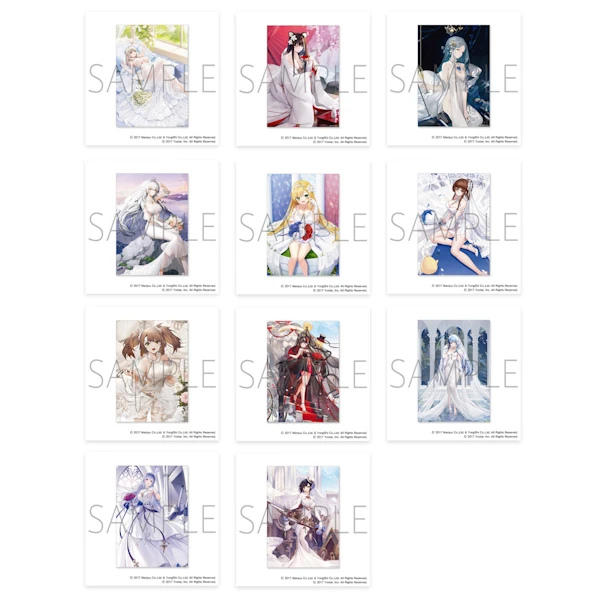 Azur Lane 白無垢／婚紗／洋裝／新娘服 A3主題海報 約42x29.7cm