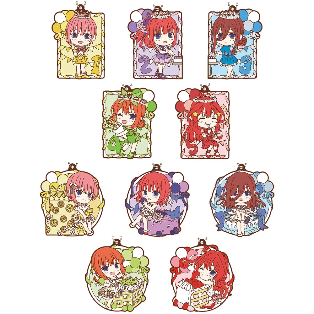 五等分的花嫁 生日ver. 軟膠吊飾 約6.5cm