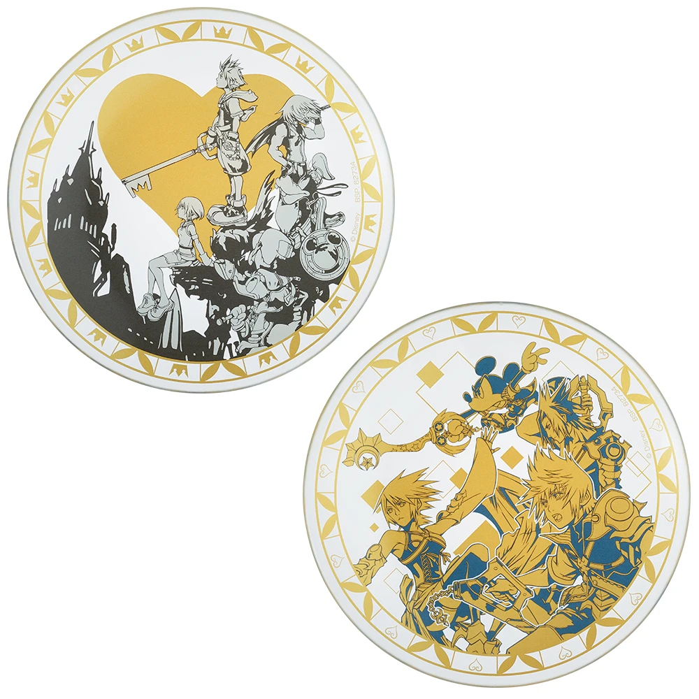 王國之心 透明展示玻璃圓盤 約14cm