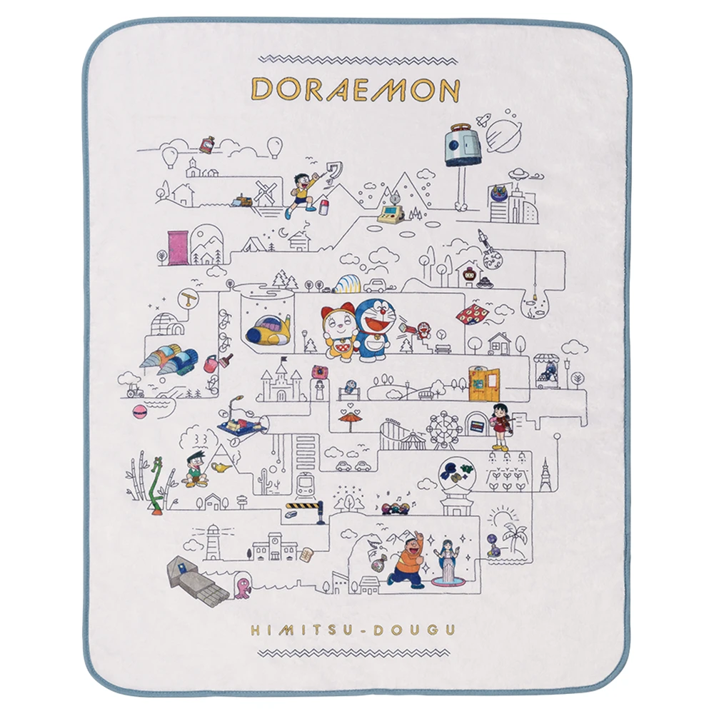 Doraemon 秘密道具大全 主題空調毯 約90cm