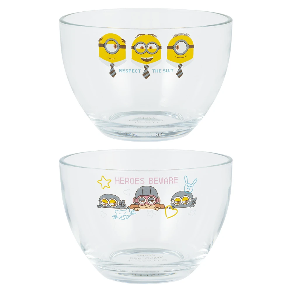 Minions 小黃人特工／蒙面怪盜 玻璃碗 約9cm