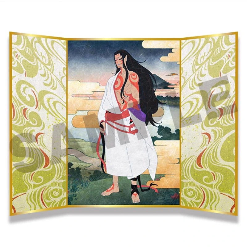 神儀 彩色屏風 展開約38.1×28.6cm