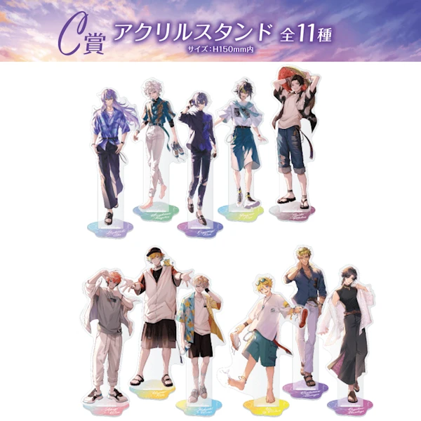 Oriens：佐伯一徹／赤城文／宇佐美理人／緋八舞成 立牌 約15cm
