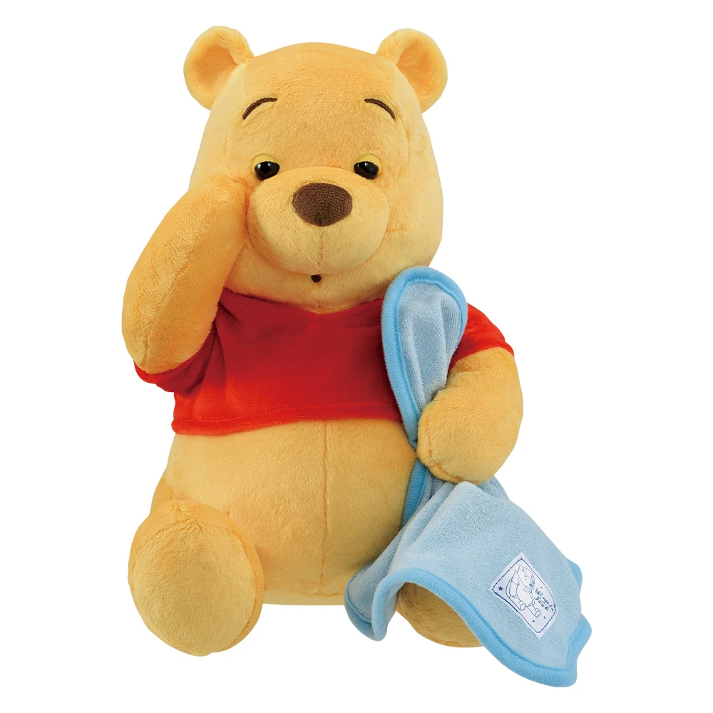 維尼熊 Winnie 愛睏 睡覺 晚安 娃娃 約28cm
