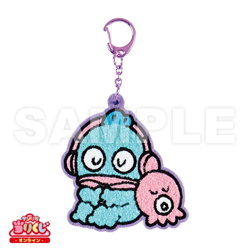 Hangyodon 刺繡鑰匙圈(紫) 約8cm