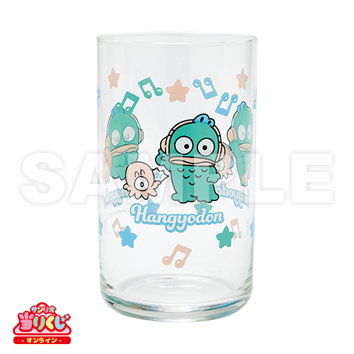 水怪 熱舞DJ 主題玻璃杯 約7×12.5cm
