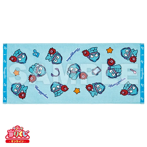 漢頓&章魚 毛巾(藍) 約34×80cm