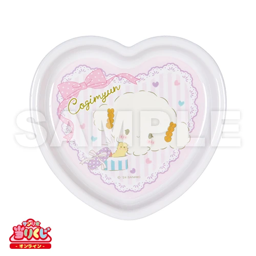 小麥粉精靈 愛心造型盤(粉紅) 約22cm