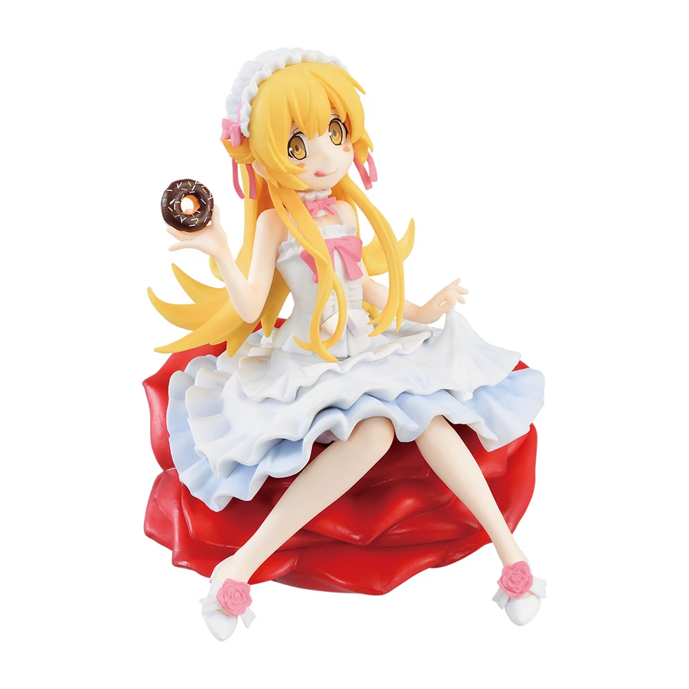 忍野忍 甜甜圈 洋裝 玫瑰 模型 約14cm
