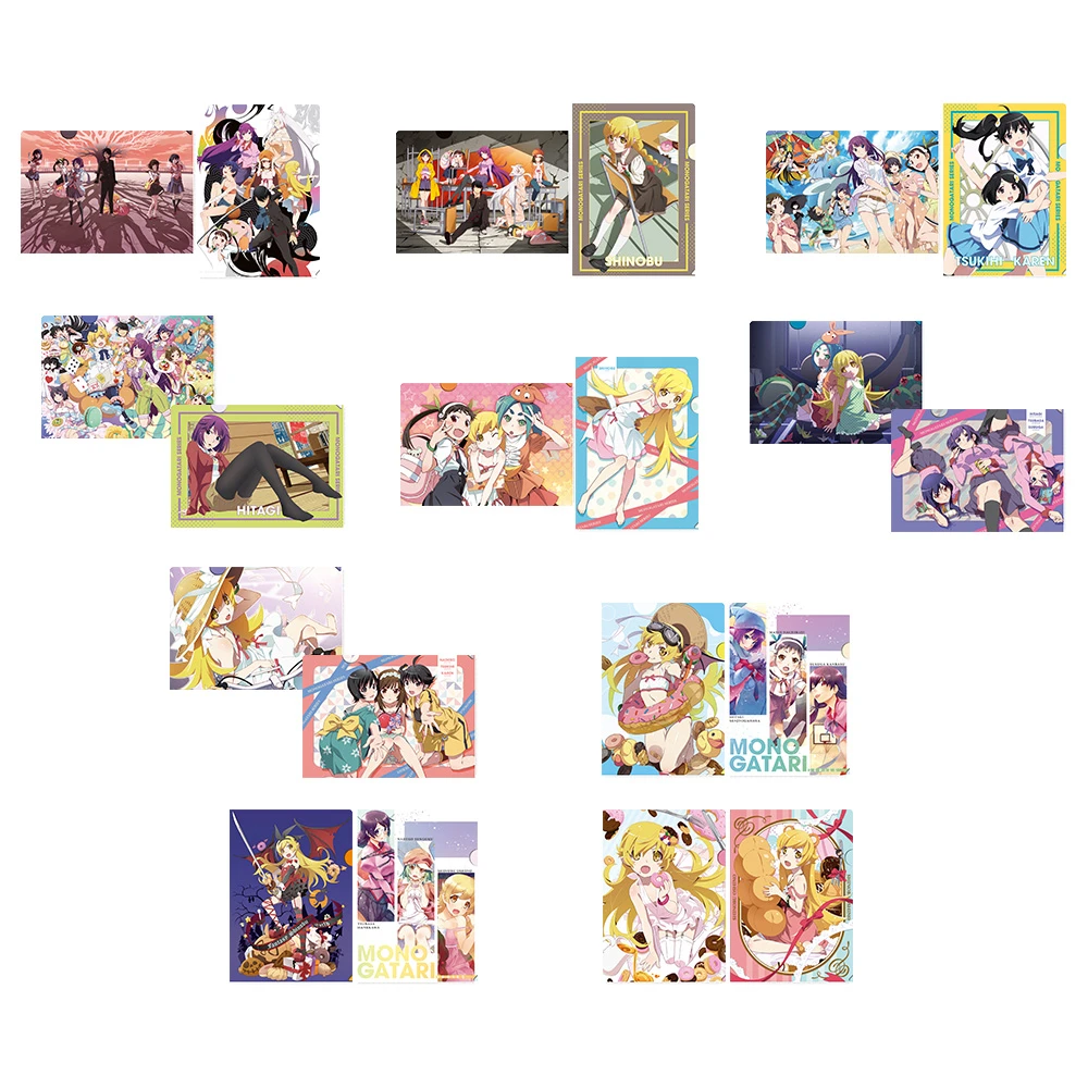戰場原黑儀／羽川翼／千石撫子／神原駿河 A4資料夾組
