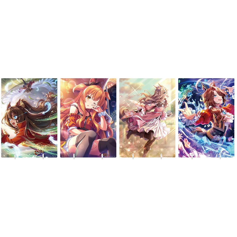 神鷹／重砲／奇銳駿／北方飛翔 SSR A4插圖板(附台座) 約21×29.7cm