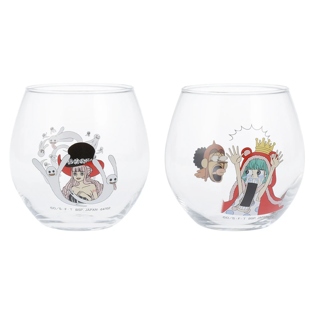 海賊王 分層特效背景 玻璃杯 約8.5cm