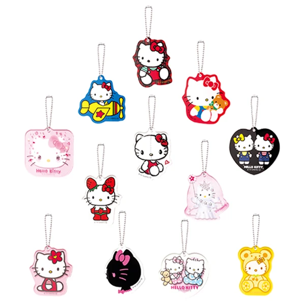Hello Kitty 50周年 歷年演進吊飾 約7cm