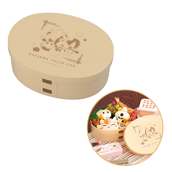 夏目友人帳 仿木製造型便當盒 約17cm