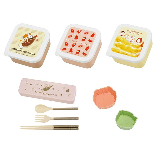 保鮮盒約6cm／筷叉勺組 外盒約14cm／矽膠造型器皿約5~6cm 餐具收藏