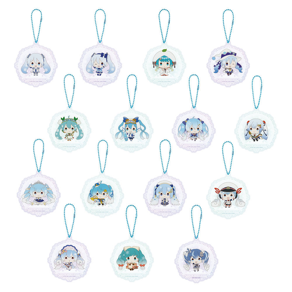 雪初音 Q版壓克力吊飾 約6.5cm