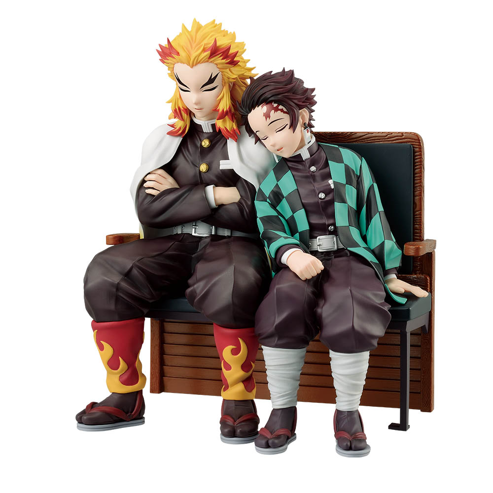 竈門炭治郎&煉獄杏壽郎 無限列車 Revible Moment 約17cm