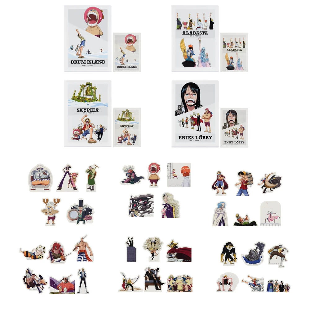 One Piece 文具收藏（文件夾貼紙組／貼紙套組）