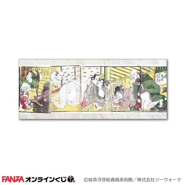江戶春宮圖 設計款紡織品 B款 約34×84cm