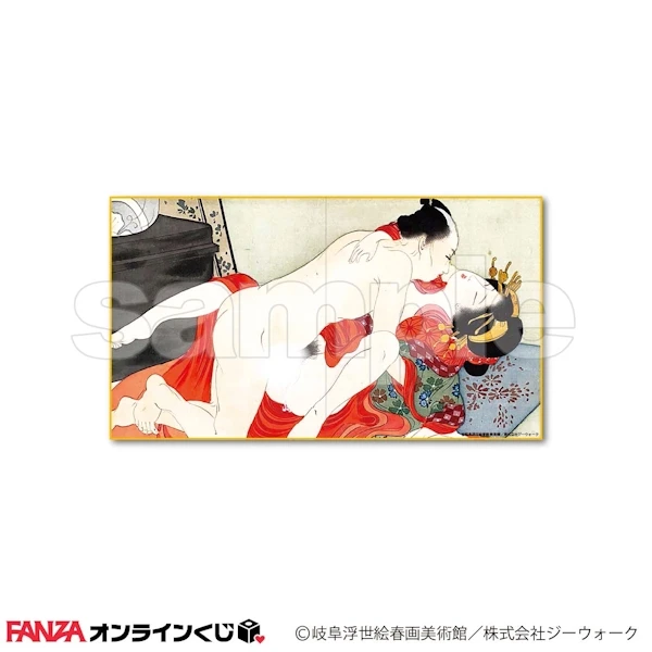 江戶春宮圖 屏風畫板 A款 約27×48cm