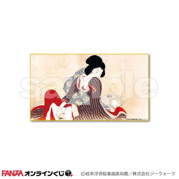 江戶春宮圖 屏風畫板 C款 約27×48cm
