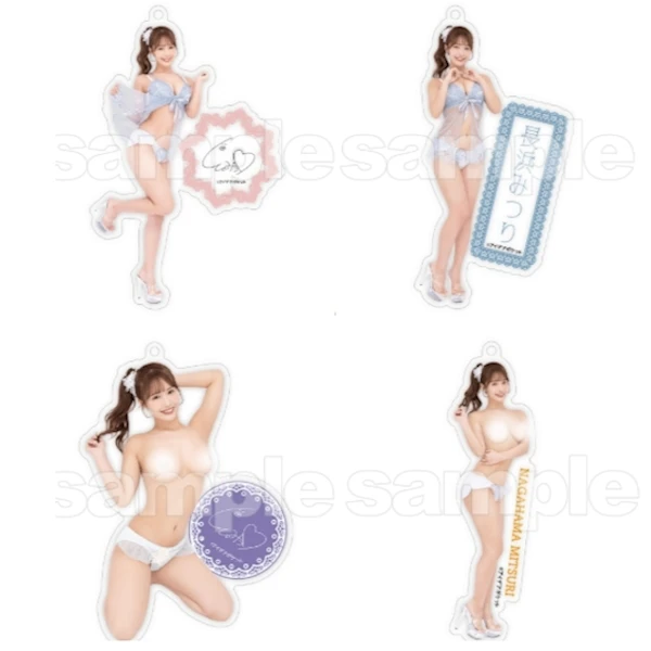 長濱蜜璃 壓克力鑰匙圈 約10cm