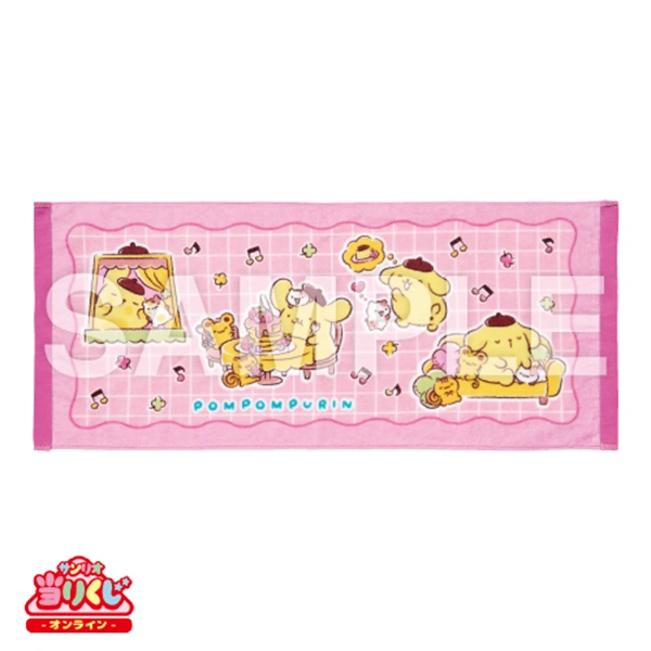 布丁狗 毛巾 粉色 約80×34cm