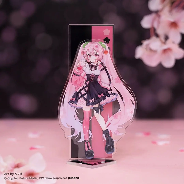 雙層立牌 櫻初音①款 約15cm