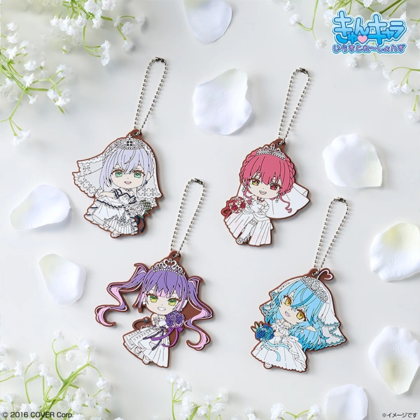 hololive 軟膠吊飾 婚紗ver. 約6cm