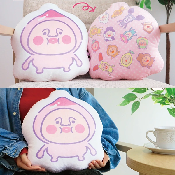 粉屁桃 抱枕 約31cm
