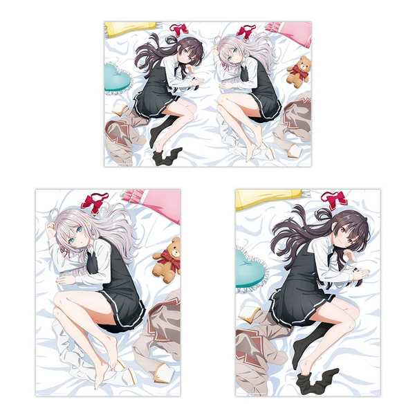 與艾莉／與有希／兩人一起入眠 主題掛布 約100cm