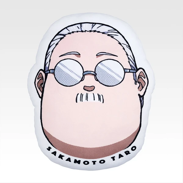 坂本太郎 臉部造型抱枕 約30cm
