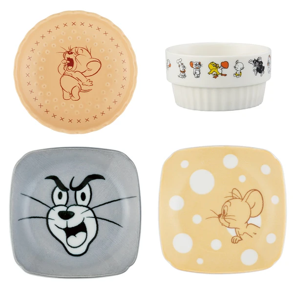 湯姆貓&傑利鼠 餐具系列（點心盤 約10cm／方形盤 約9cm／布雷碗 約7cm）