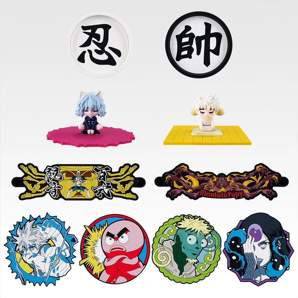 獵人設計軟膠收藏（小物盤約8cm／杯蓋約8cm／束繩約19cm／杯墊約8cm）